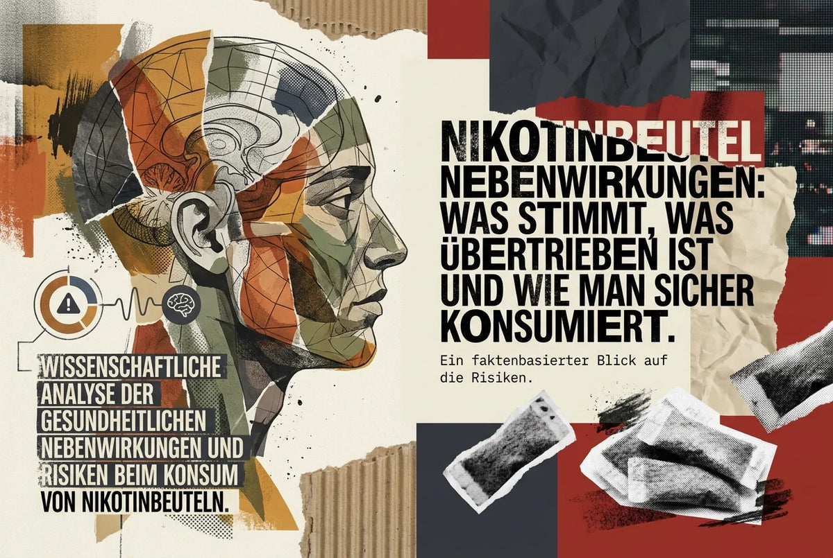 Professional header image for industry analysis: Nikotinbeutel Nebenwirkungen: Was stimmt, was übertrieben...