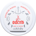 Oden's Cold Extreme White Dry chewing tobacco pouch with white packaging and branding on a plain background.