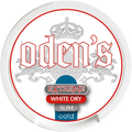 Oden's Cold Extreme White Dry Slim vape pen with sleek white design and slim profile, suitable for nicotine vaping.