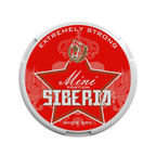 Siberia -80° White Dry Red Mini can featuring a sleek white design and branding, front view showcasing the product label and packaging.