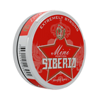 Siberia -80° White Dry Red Mini can showing the front label with silver and red design on a white background
