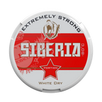 Siberia -80° White Dry Red wine can with label displaying product name and brand, front view showing the container and label details.