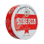 Siberia -80° White Dry Red Regular can with label and side view, showcasing the product's packaging design.